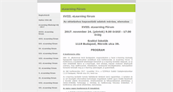 Desktop Screenshot of elearningforum.hu